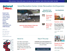 Tablet Screenshot of islandreccenter.org